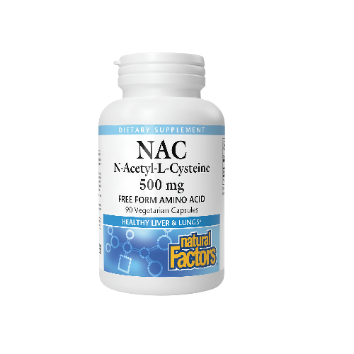 Natural Factors N-Acetyl-L-Cysteine 500 mg 90 Vegetarian Capsules