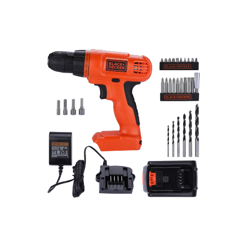 BLACK DECKER 20V MAX PowereConnect Cordless Drill – 30 Pieces (LD120VA)