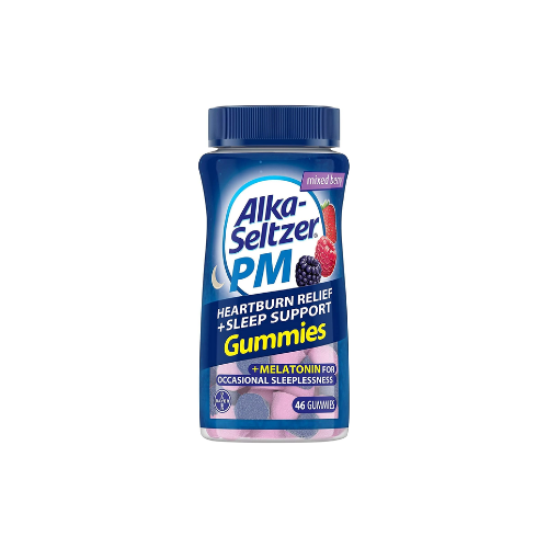 Alka Seltzer PM Gummies 46-Count (Pack of 4) | Heartburn Relief