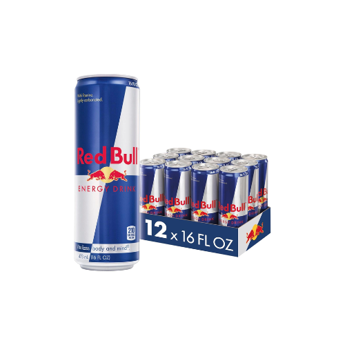 Red Bull 16 oz Energy Drink, Pack of 12 Cans - Boost Your Energy
