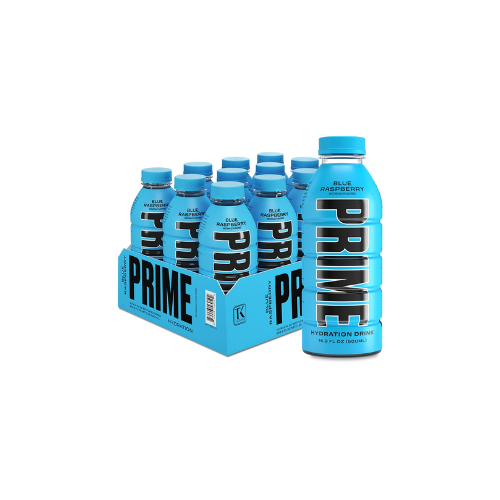 Prime Hydration Drink Blue Raspberry 16.9 oz - 12 Pack