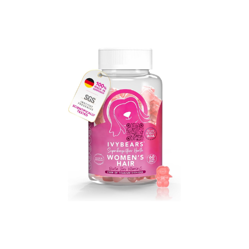 Ivy Bears Women’s Hair Vitamins Gummies - 60 Count