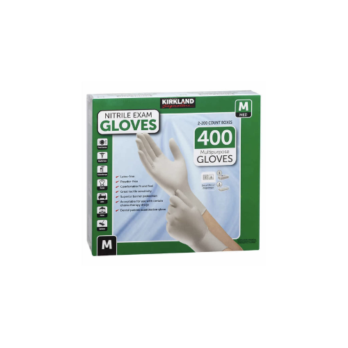 Kirkland Signature DnRbYi Nitrile Exam 400 Count, (467120)