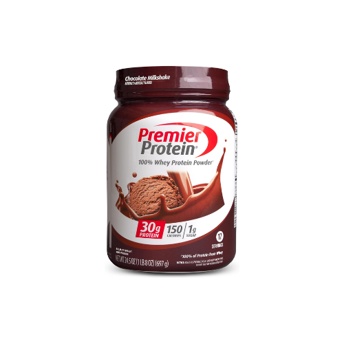 Premier Protein Powder, Chocolate Milkshake, 30g Protein, 24.5 oz – 17 Servings