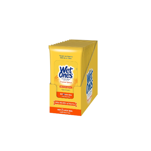 Wet Ones Antibacterial Hand Wipes 20 ct (10-Pack)