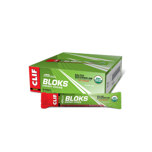 CLIF BLOKS Salted Watermelon 2X Sodium – 18 Ct