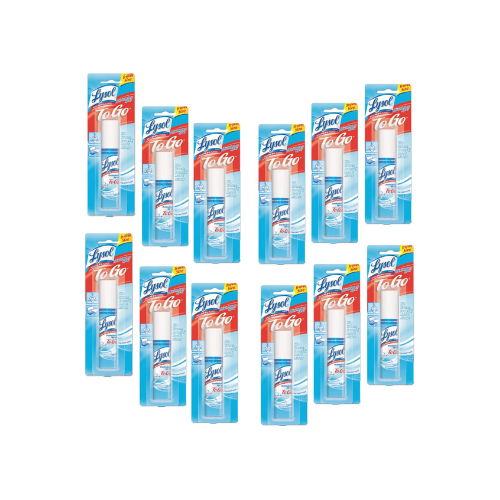 LYSOL Disinfectant Spray To Go – 1 oz (Pack of 12)
