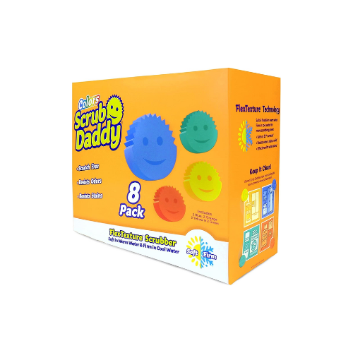 Scrub Daddy Sponges Set - Variety Colors (8 Count)