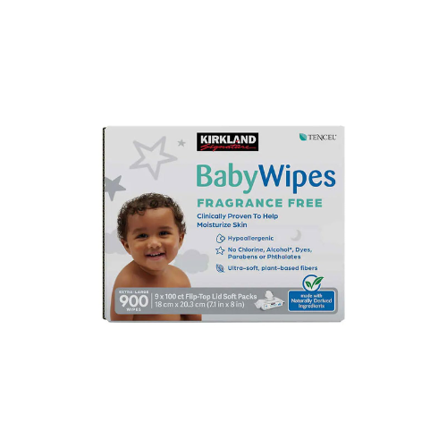 Kirkland Baby Wipes Unscented – 2 x 900 ct Packs