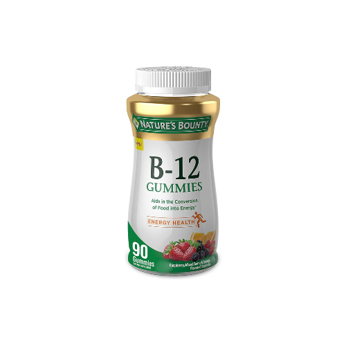 Nature’s Bounty B-12 Gummies – 500mcg, 90 Count
