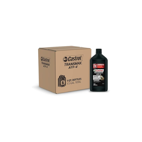 Castrol Transmax ATF+4 Automatic Transmission Fluid, 1 Quart, 6-Pack
