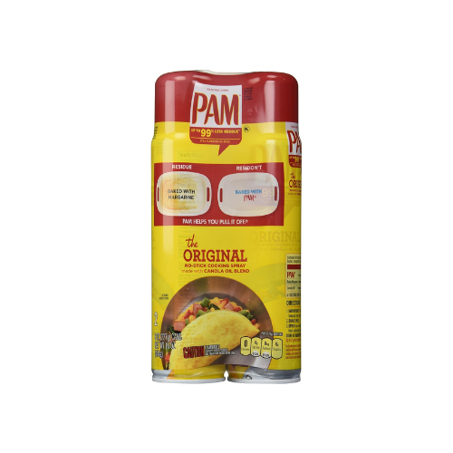 PAM No-Stick Cooking Spray Cans, 16 Ounce, 2 Pack