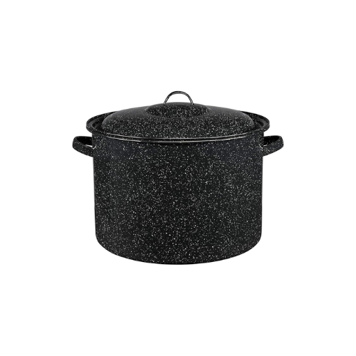 Granite Ware 21-Quart Stockpot Speckled Black