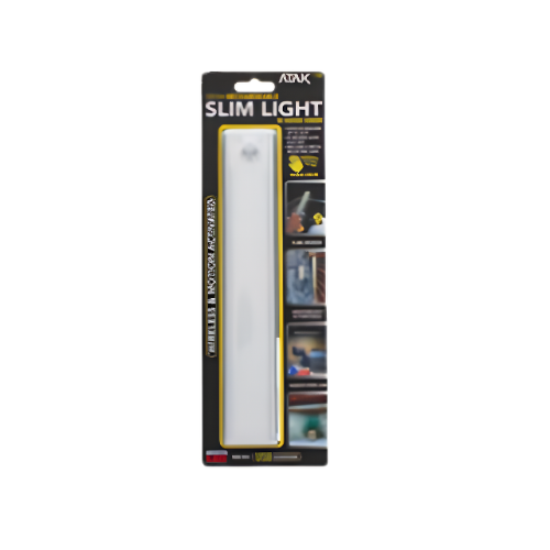 ATAK 9-3/8" 100 LUMENS USB RECHARGEABLE SLIM LIGHT