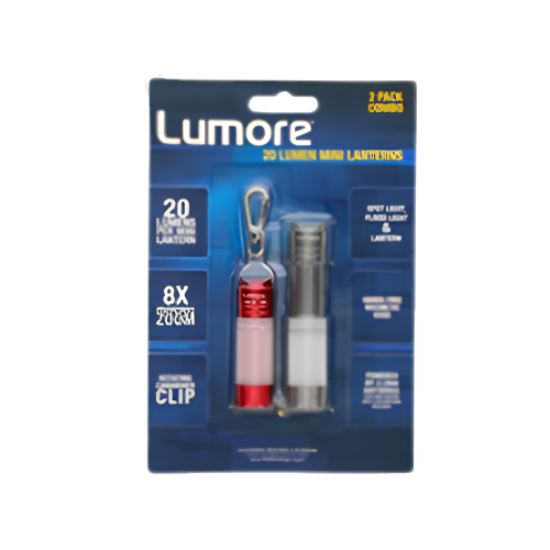 LUMORE 2PK 20 LUMENS MINI LANTERNS