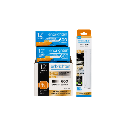 Enbrighten 12" 600 Lumens Dimmable 3,000K LED