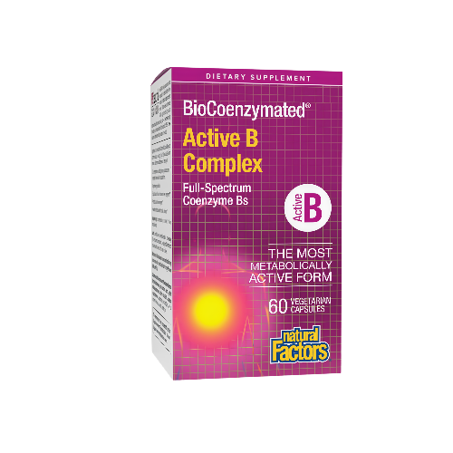 Natural Factors BioCoenzymated Active B Complex 60 Capsules