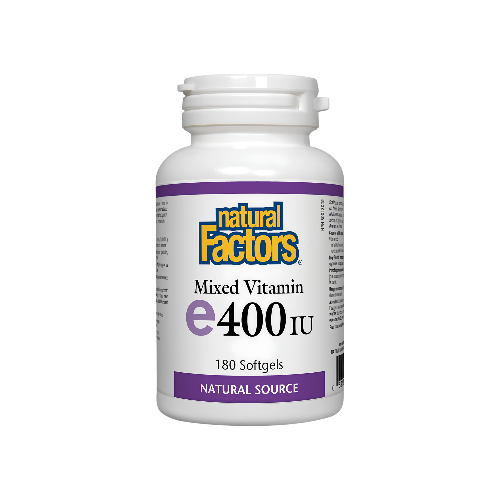 Natural Factors Mixed Vitamin E 400 IU 180 Softgels