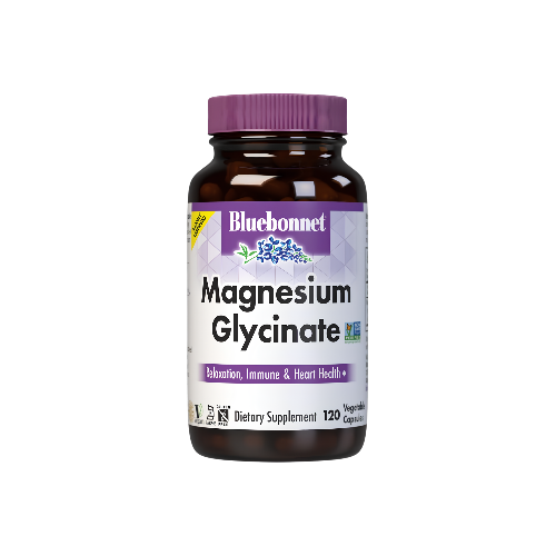 Bluebonnet Nutrition Magnesium Glycinate 400mg 120 Veggie Capsules