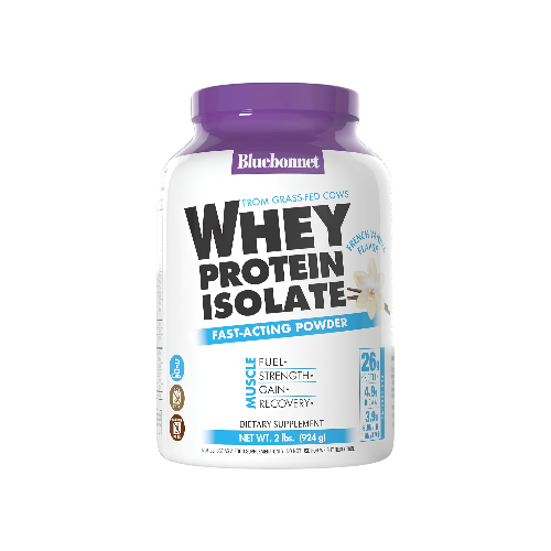 BlueBonnet Nutrition Whey Protein Isolate French Vanilla 2 Lbs