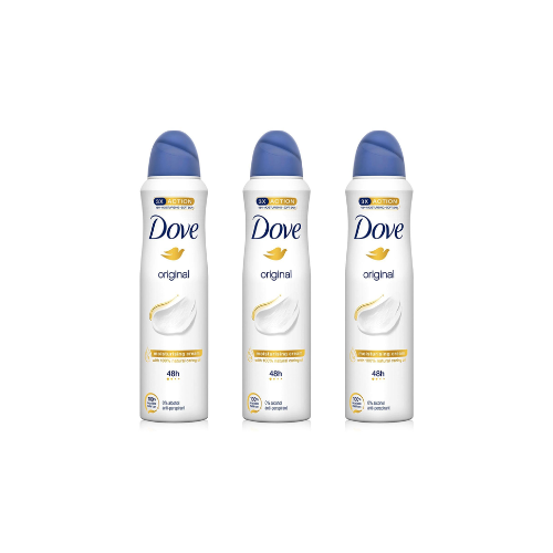 Dove Original Aerosol Deodorant 150ml (Pack of 3)