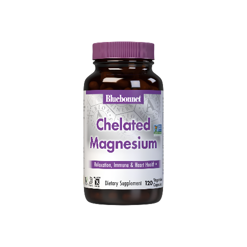 Bluebonnet Nutrition Albion Chelated Magnesium 120 Vegetable Capsules