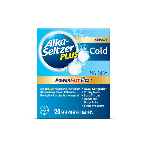 Alka Seltzer Plus Original 20 Ct | Fast Cold Relief