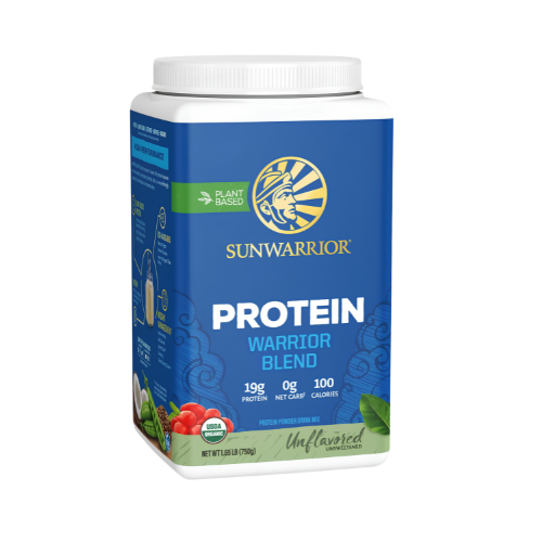Sunwarrior Vegan Organic Protein Powder Unflavored 750g 30 Servings