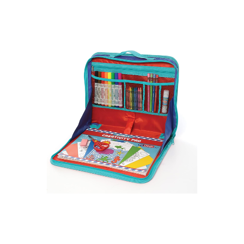 EZDesk Travel Activity Kit 64 Piece Set, 11.4" X 13.8", Multicolor