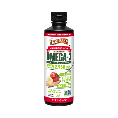 Barlean's Strawberry Banana Omega 3-6-9 Flaxseed Oil 16oz
