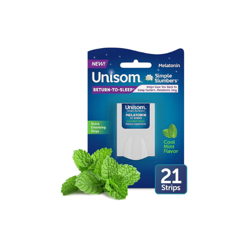 Unisom Simple Slumbers Melatonin Sleep Strips (21ct, 3mg Melatonin)