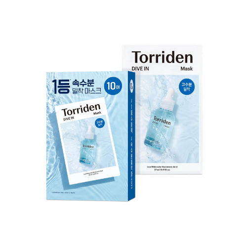 Torriden DIVE IN Hyaluronic Acid Facial Mask (10 sheets)