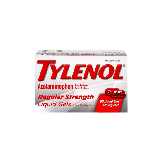 Tylenol Regular Strength Liquid Gels with 325 mg 90 count