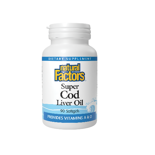 Natural Factors Cod Liver Oil 90 Capsules