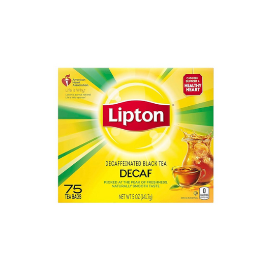 Lipton Decaffeinated Tea Bags 75 Count