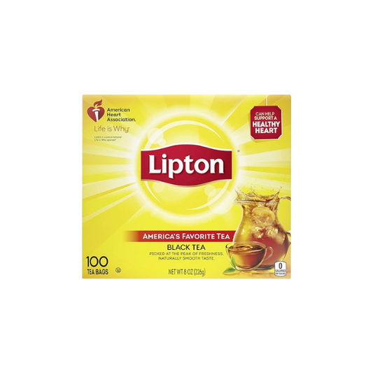 Lipton Unsweetened Black Tea Bags 100 Count