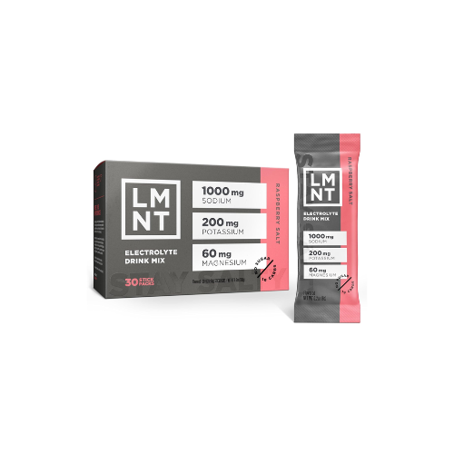 Drink LMNT Zero Sugar Electrolytes - Raspberry Salt | 30-Count Drink Mix