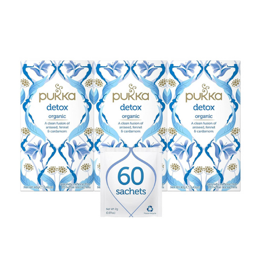 Pukka Organic Detox Tea Pack of 3, 60 Count
