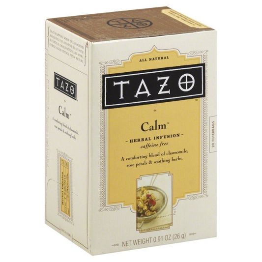 Tazo Calm Herbal Infusion Tea 20 Count, Pack of 6
