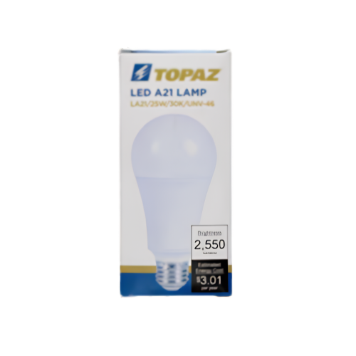 TOPAZ A21 2,550 LUMENS 25W