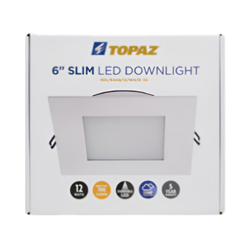 Topaz 6 Inch LED 700 Lumens 3000K Downlight