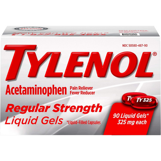 Tylenol Regular Strength Liquid Gels with 325 mg