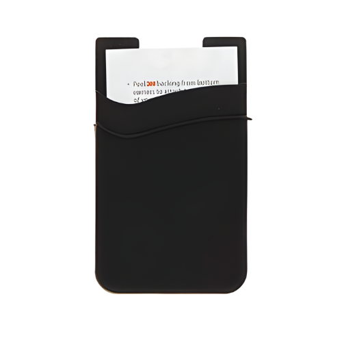CROWN SILICONE DOUBLE PHONE POCKET - BLACK