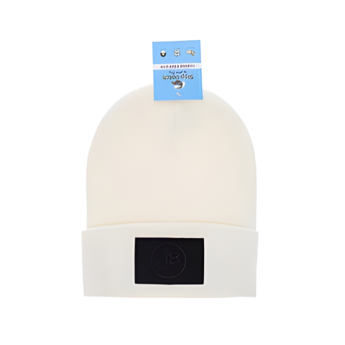 JOHN BOY SLAP PATCH BEANIE - CREAM