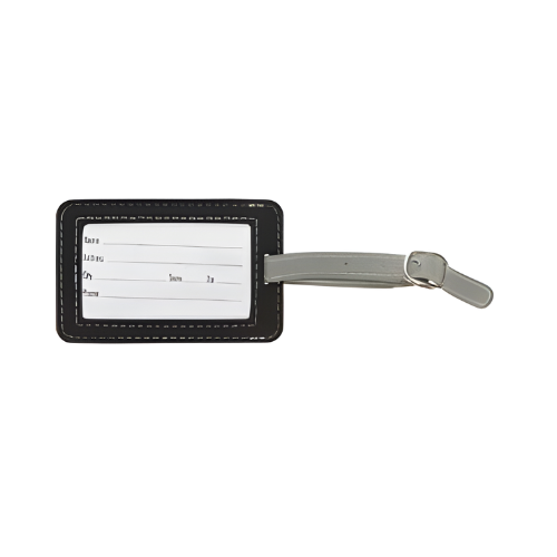 VITRONIC 2-TONE LUGGAGE TAG - BLACK/GREY
