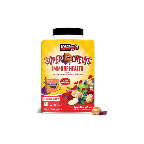 Force Factor Kids Immune Health Super Chews – Apple Berry – 60 Gummies