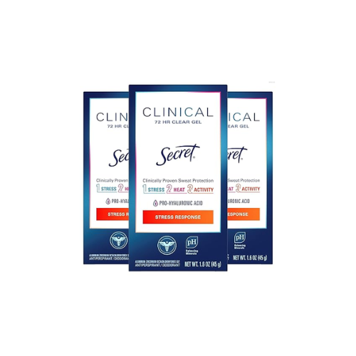 Secret Clinical Strength Antiperspirant for Women, 72hr, 3 Pack